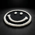 Black White Smiley Face Aesthetic Rug