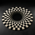 Vortex Optical Illusion B&G Rug by Just Rugs
