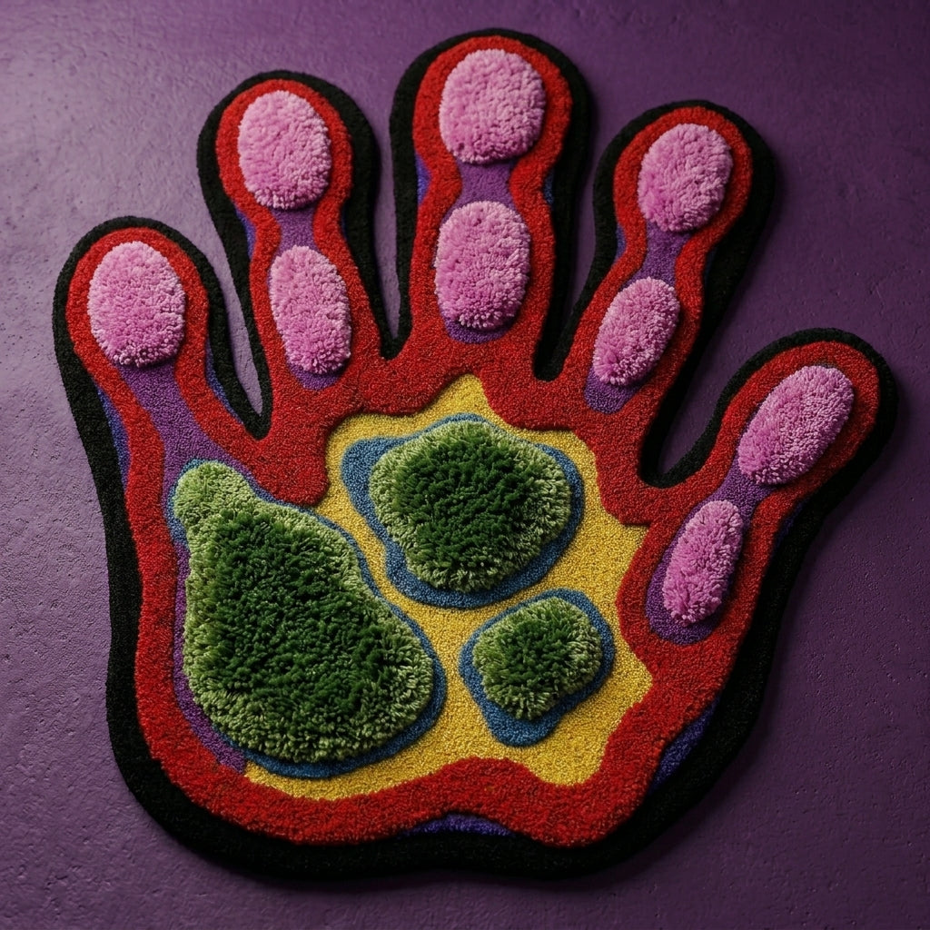 Thermal Hand-Tufted 3D Aesthetic Rug