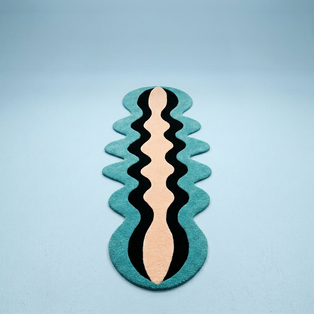 Wave Fusion Vibrant Rug by Just Rugs