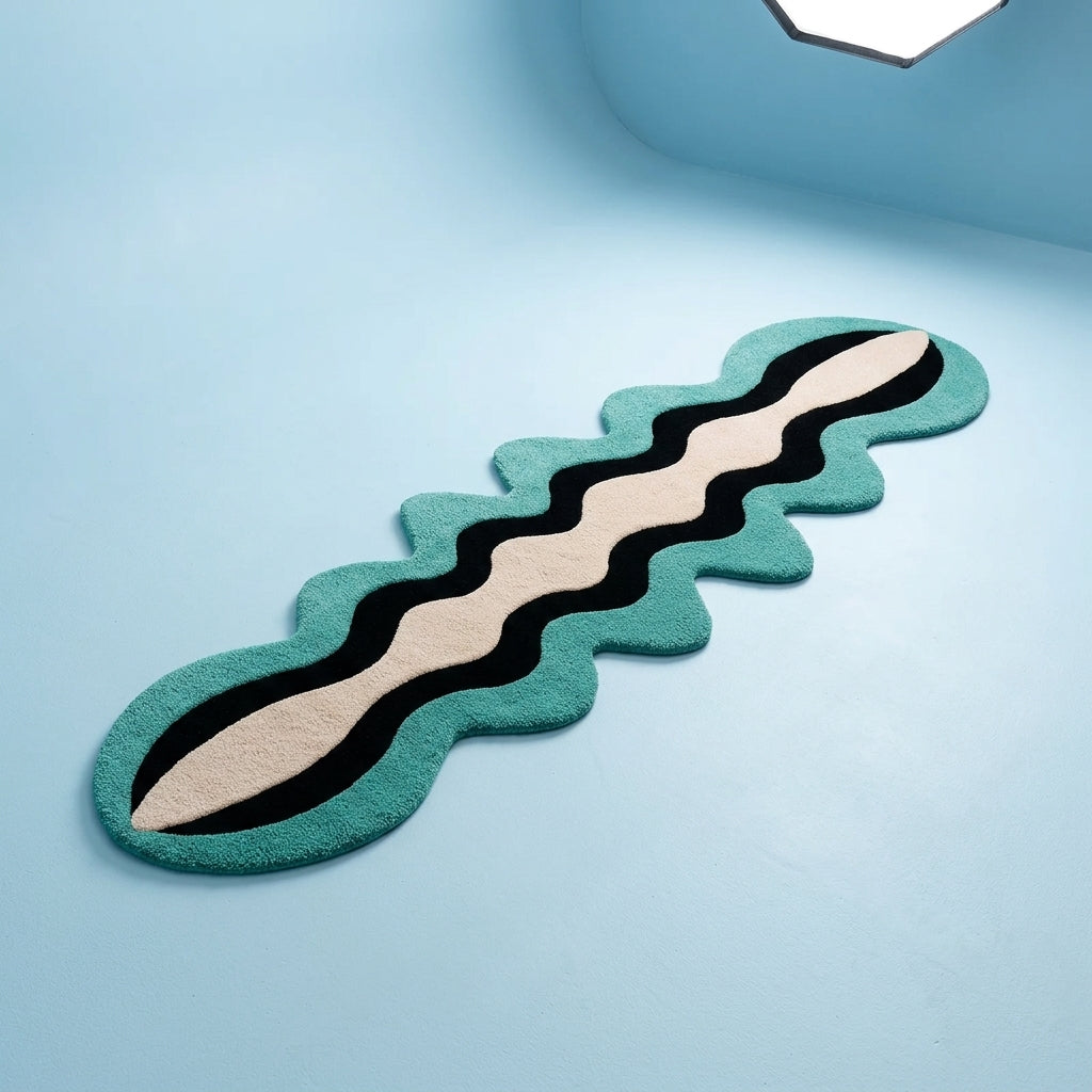 Wave Fusion Vibrant Rug by Just Rugs