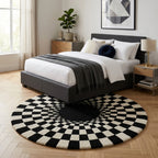 Vortex Optical Illusion B&G Rug by Just Rugs