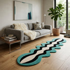 Wave Fusion Vibrant Rug by Just Rugs