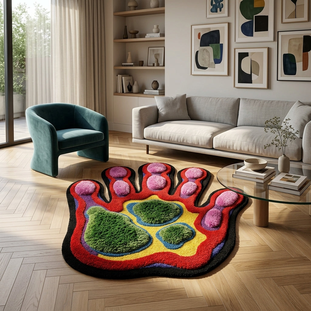 Thermal Hand-Tufted 3D Aesthetic Rug