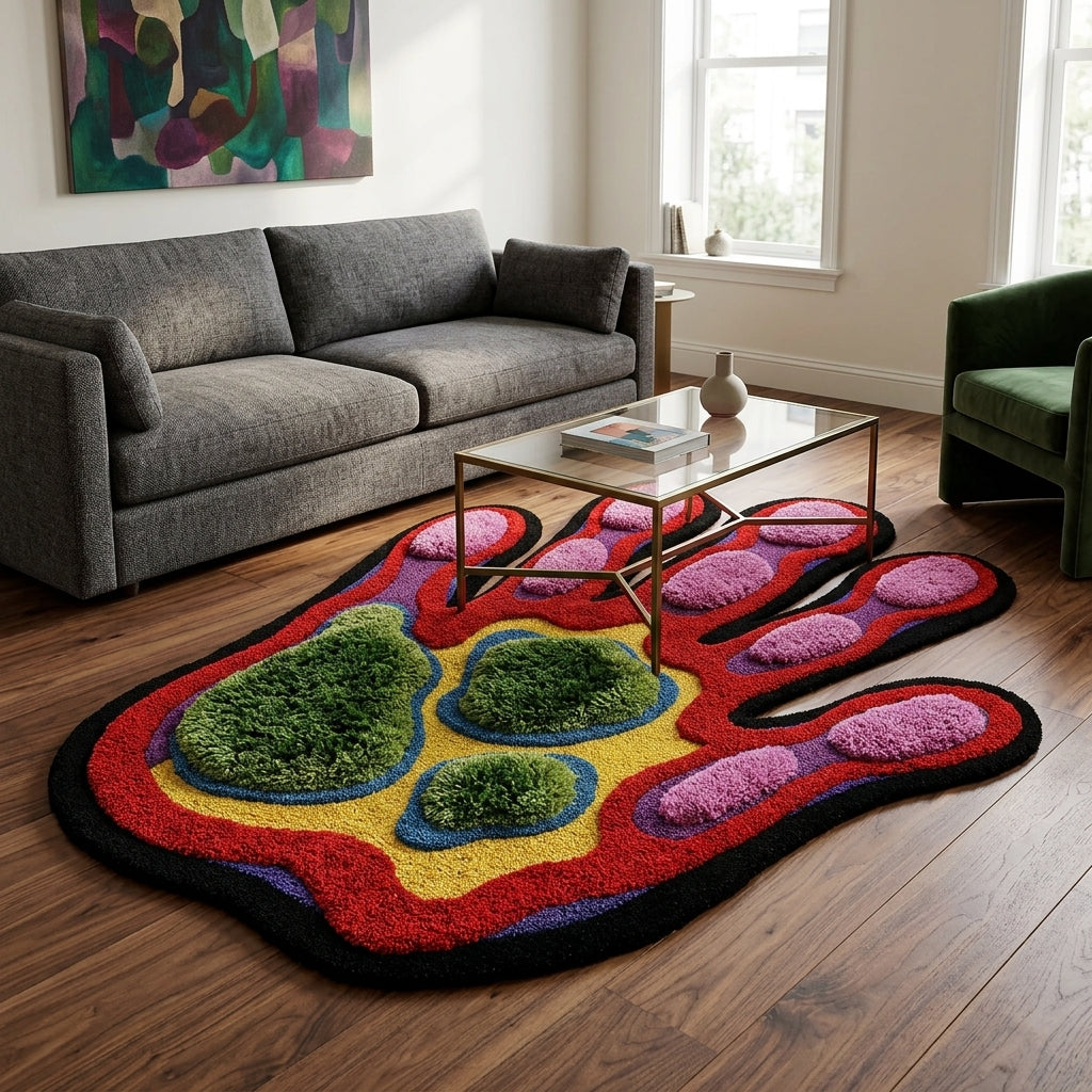 Thermal Hand-Tufted 3D Aesthetic Rug