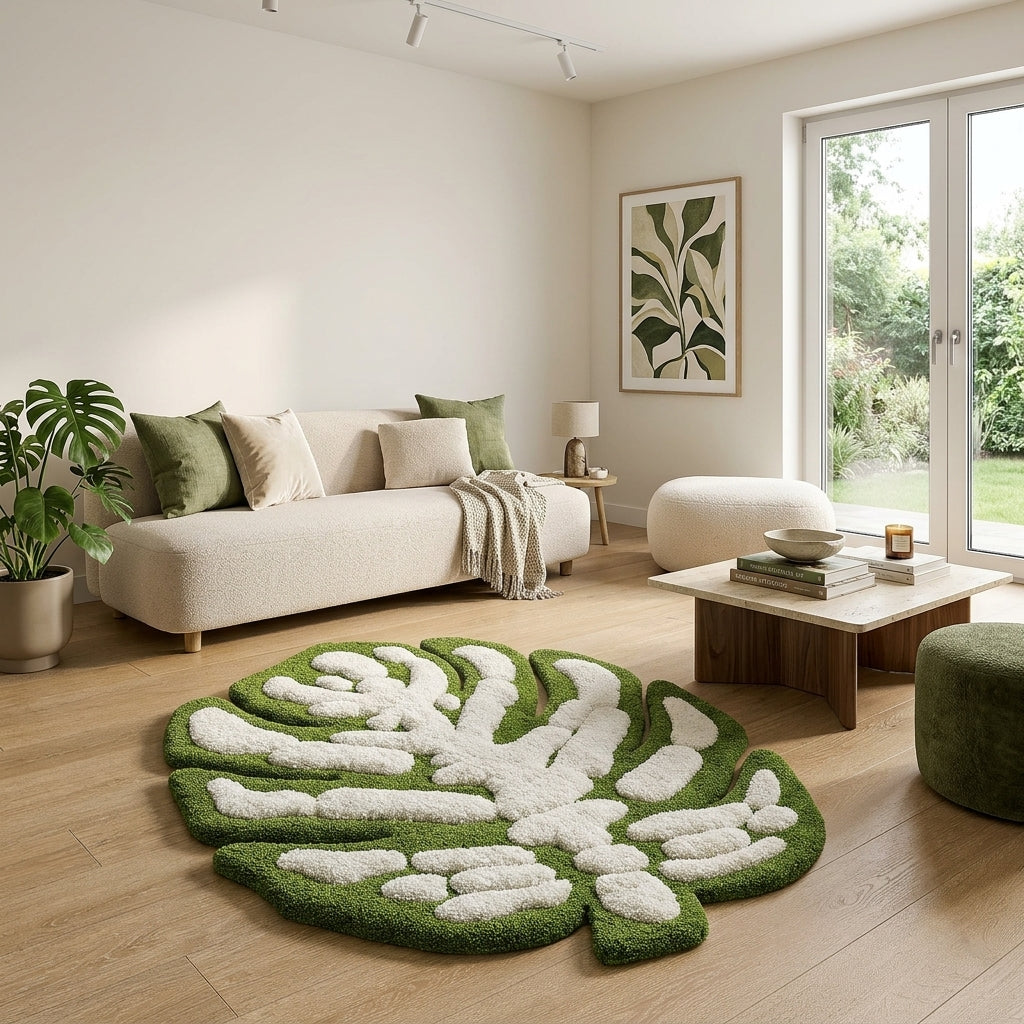 Monstera Leaf 3D Tufted Rug