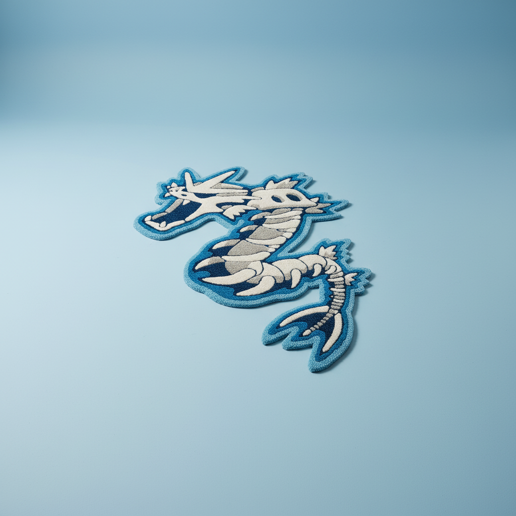 Gyarados Pokémon Hand-Tufted Rug