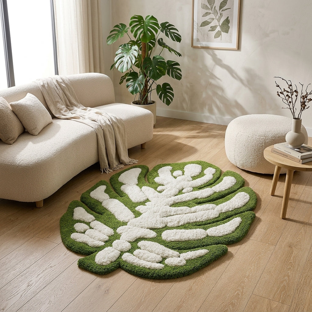 Monstera Leaf 3D Tufted Rug