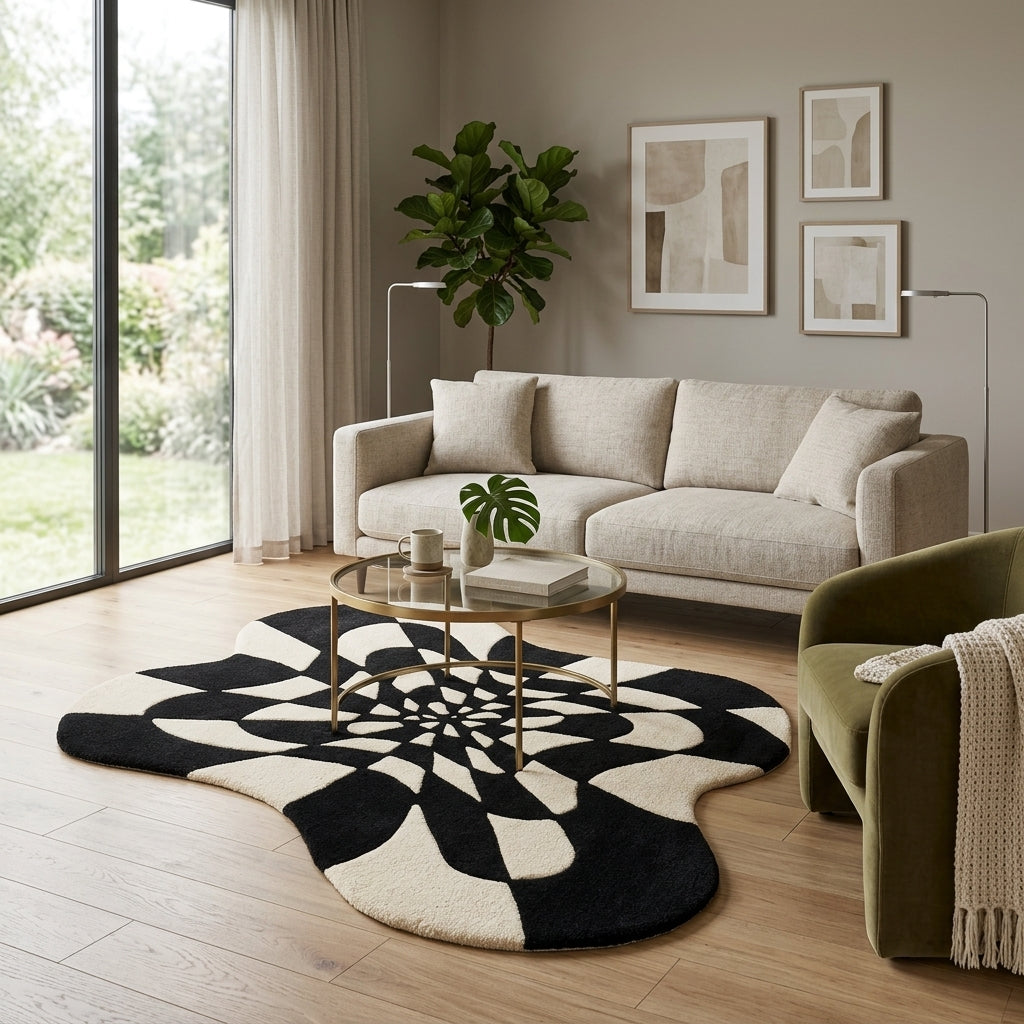Check Spiral Rug By Just Rugs