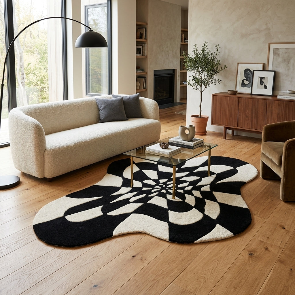 Check Spiral Rug By Just Rugs