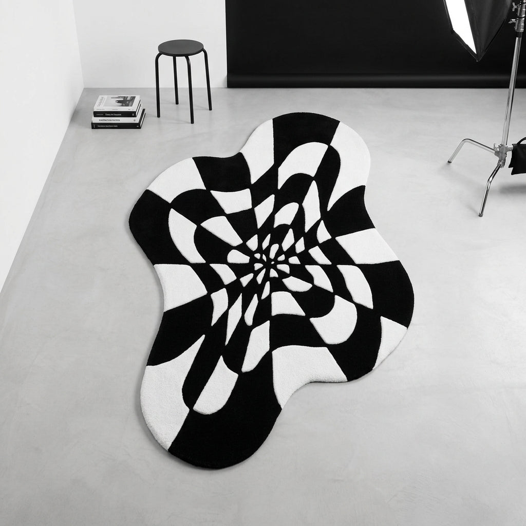 Check Spiral Rug By Just Rugs