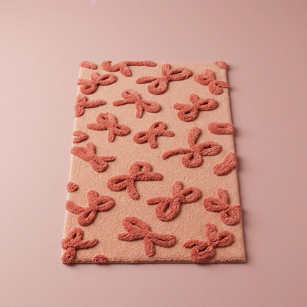 Rosette Ribbons Hand-Tufted 3D Rug