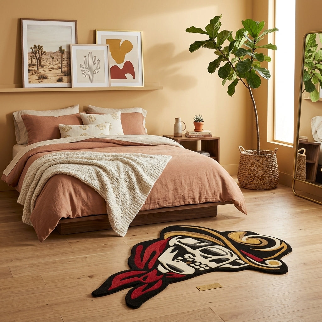 Cowboy Skull Rug
