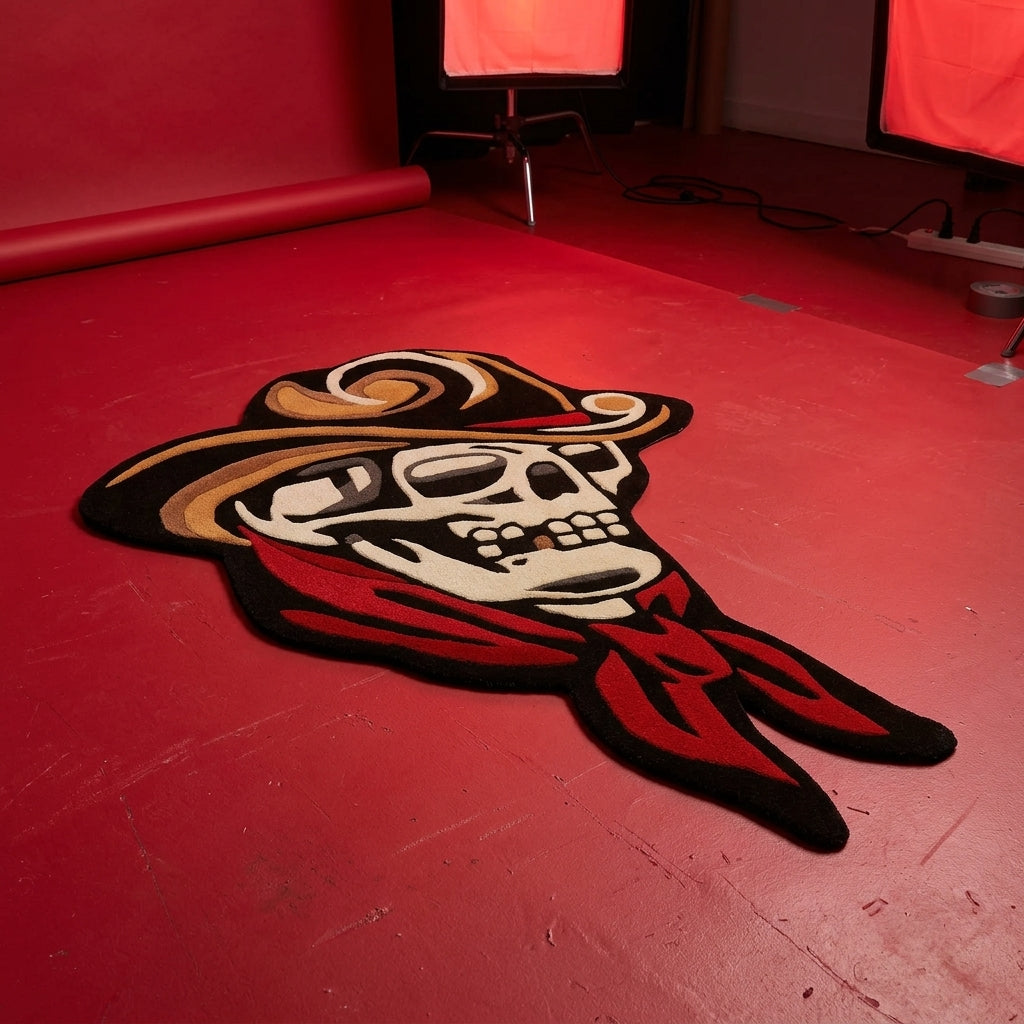 Cowboy Skull Rug