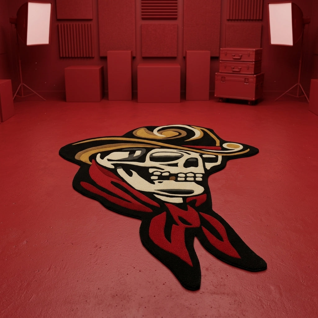 Cowboy Skull Rug