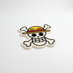 One Piece Luffy Skull Hand-Tufted Rug
