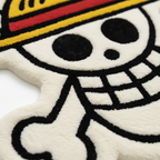 One Piece Luffy Skull Hand-Tufted Rug