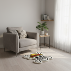 One Piece Luffy Skull Hand-Tufted Rug