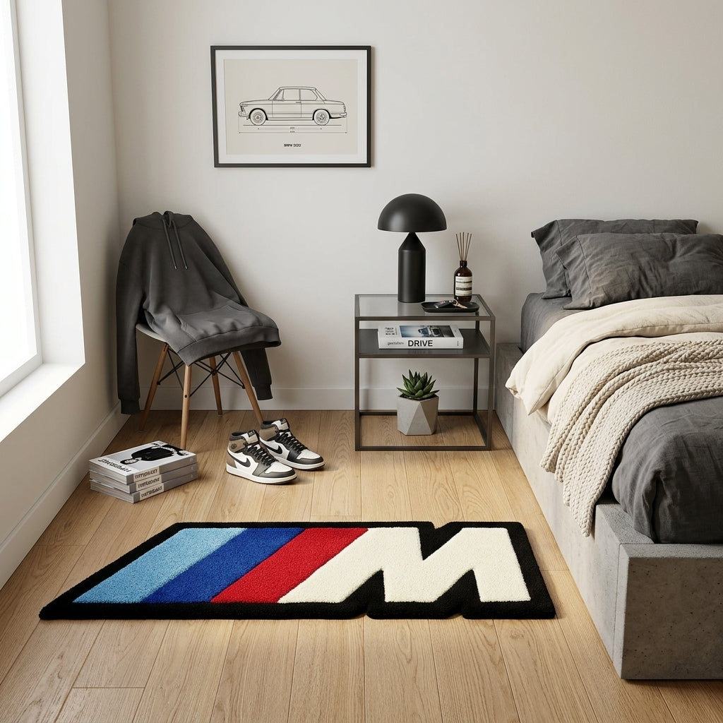 BMW M Logo Hand-Tufted Rug