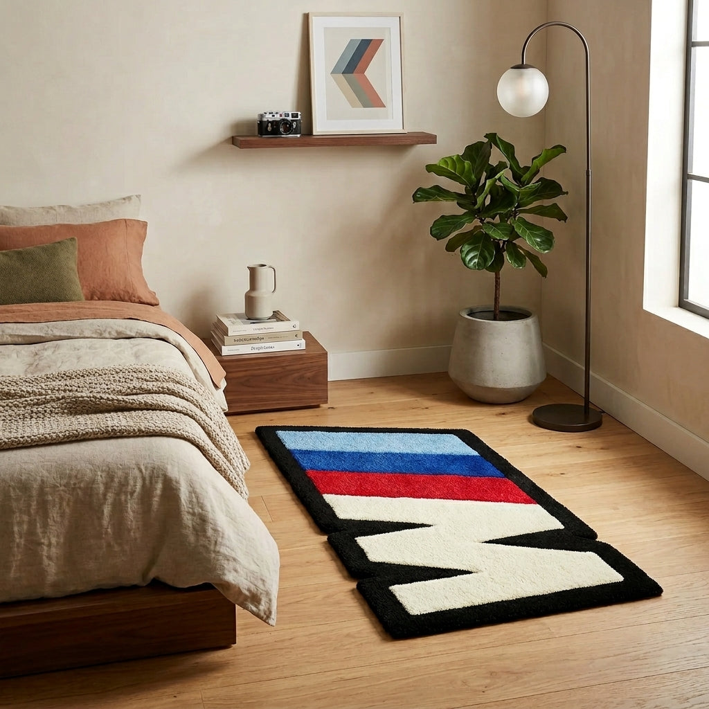BMW M Logo Hand-Tufted Rug