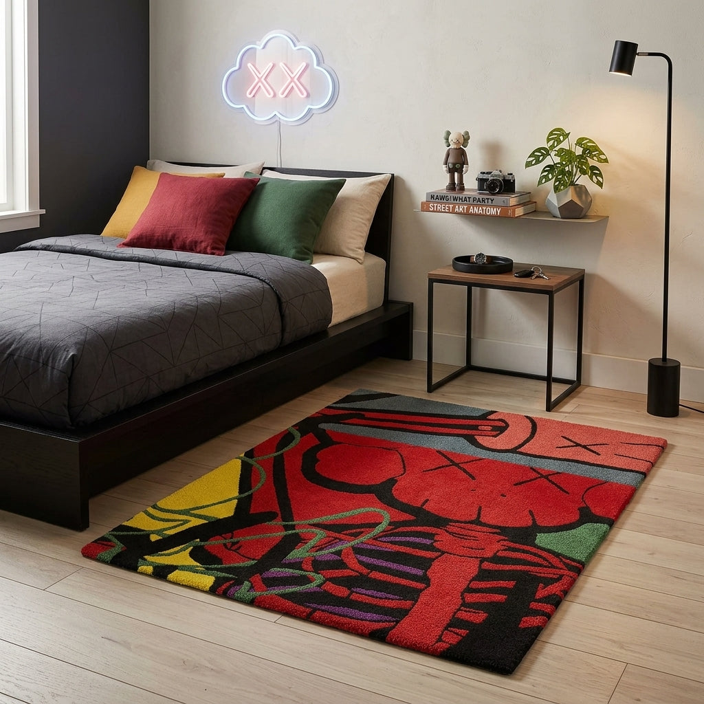 KAWS Art Rug by Just Rugs