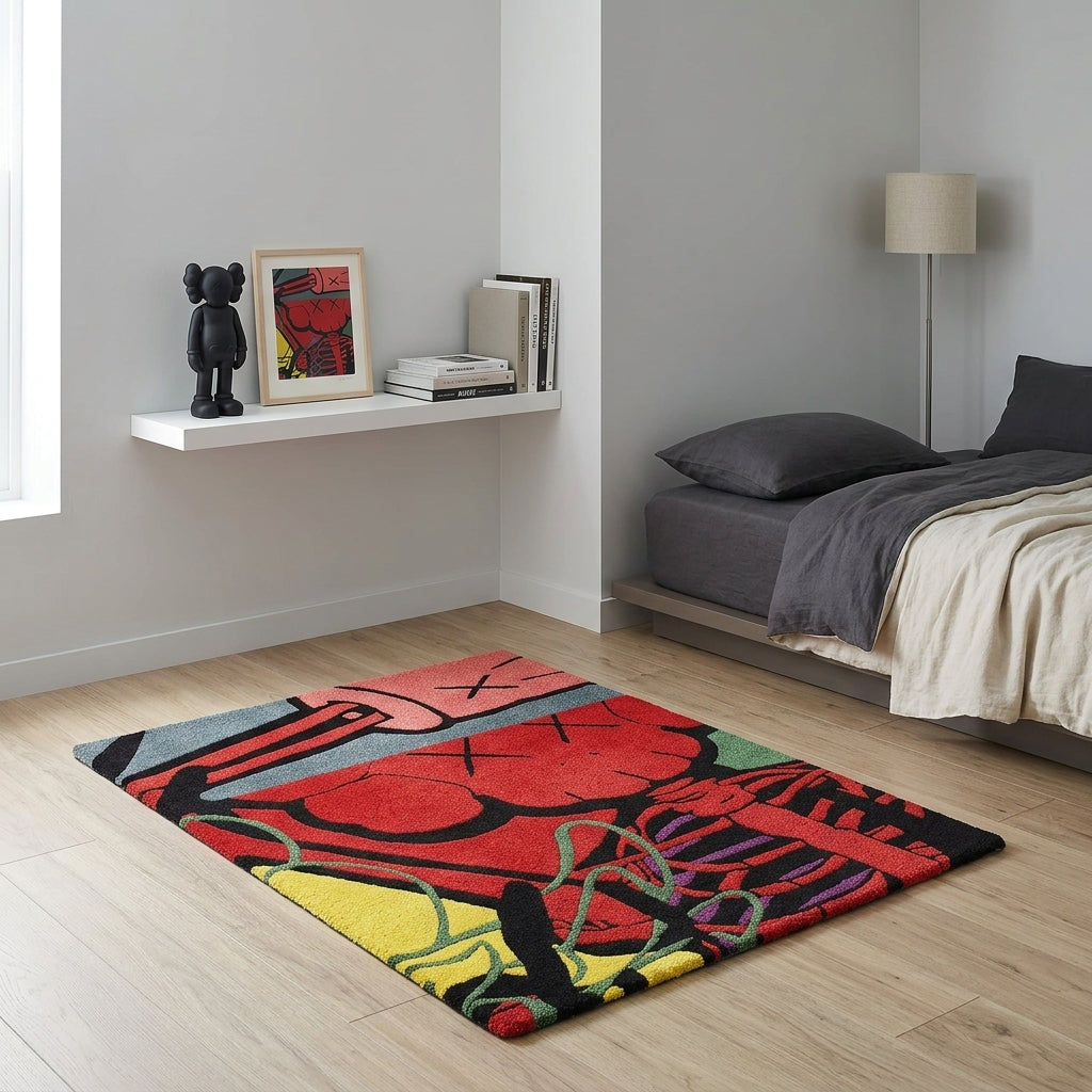 KAWS Art Rug by Just Rugs