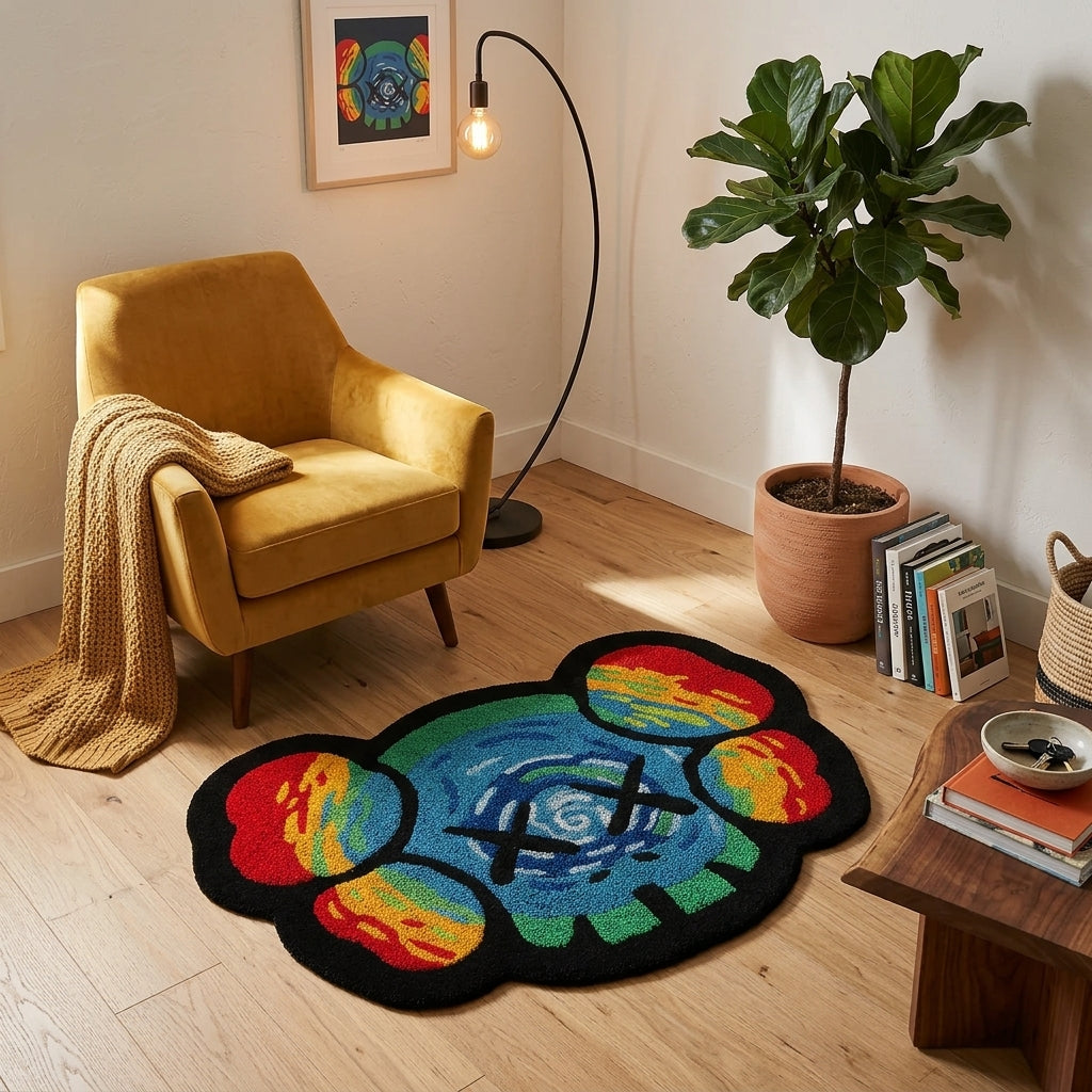 Kaws Trippin Hand-Tufted Rug