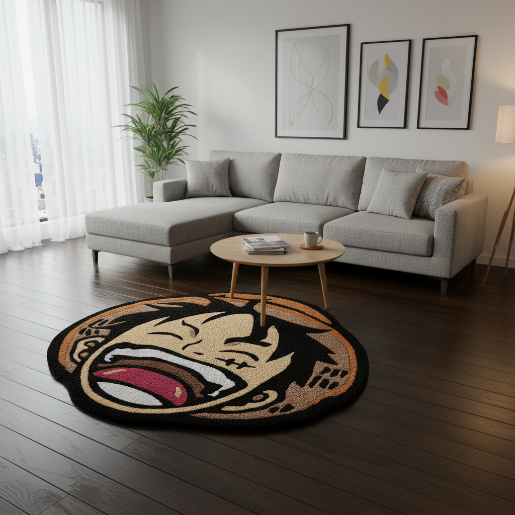 Luffy Laughing Hand-Tufted Rug