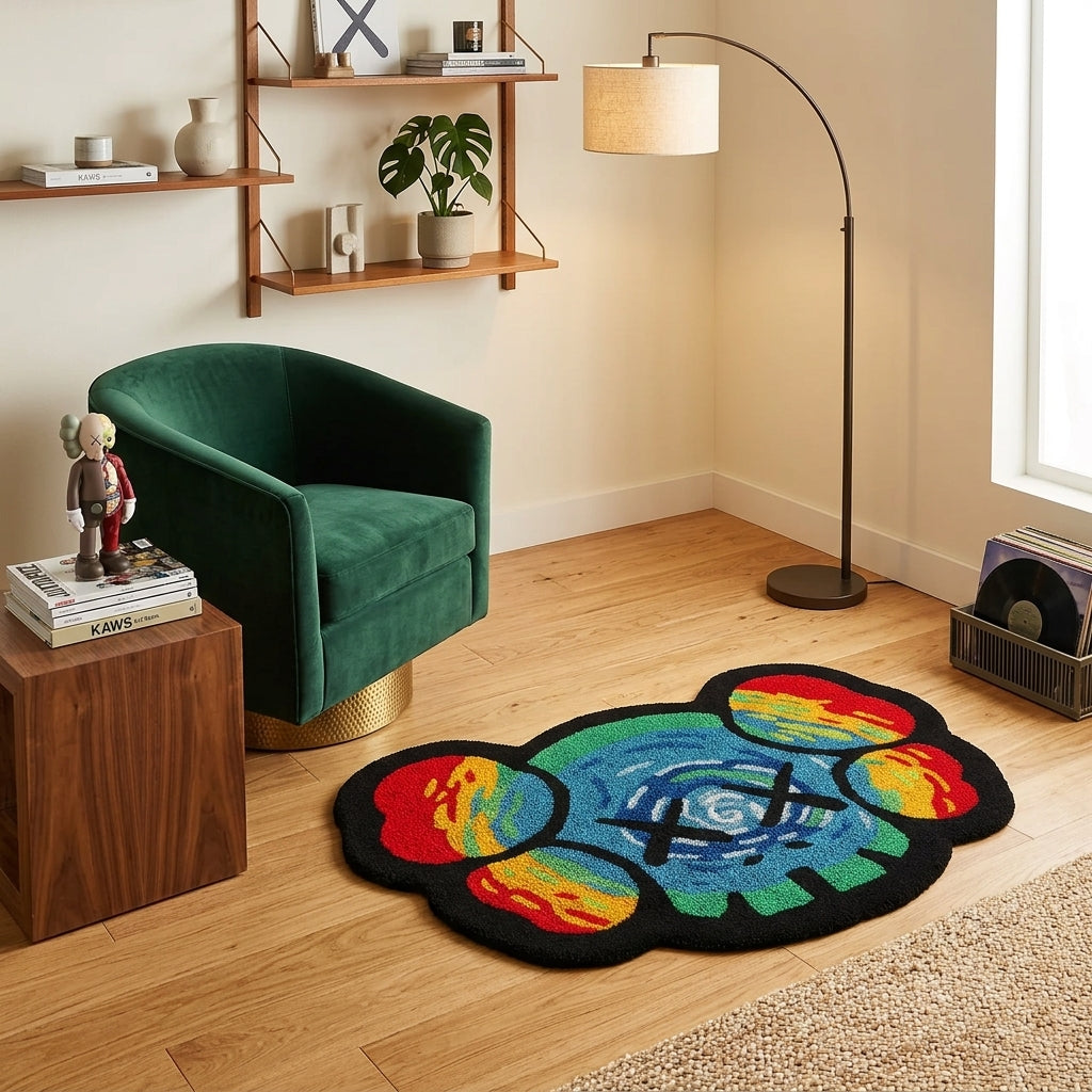 Kaws Trippin Hand-Tufted Rug