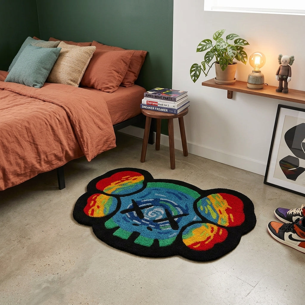 Kaws Trippin Hand-Tufted Rug