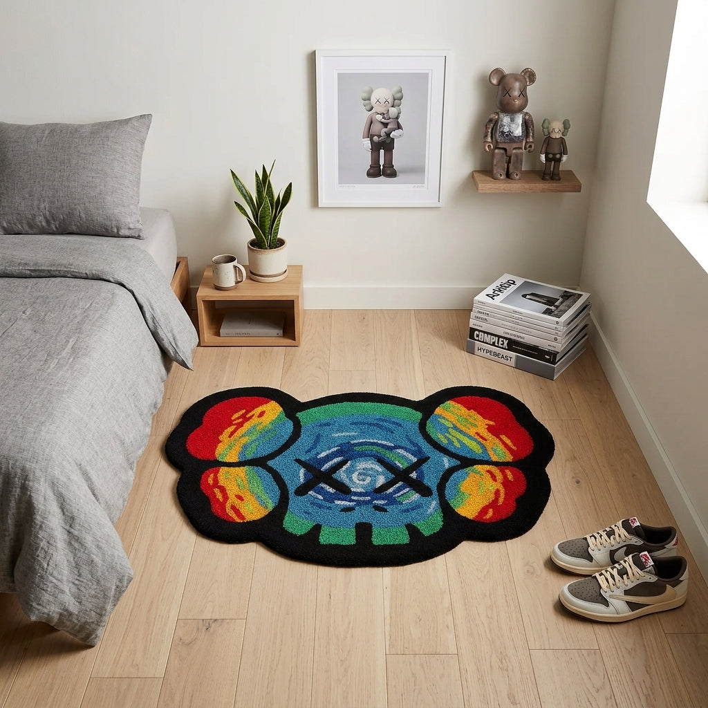 Kaws Trippin Hand-Tufted Rug