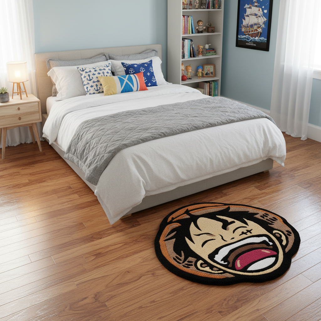 Luffy Laughing Hand-Tufted Rug