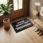 Please remove your sneakers