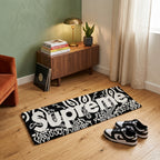 Supreme Logo x Bandana Hand-Tufted Rug