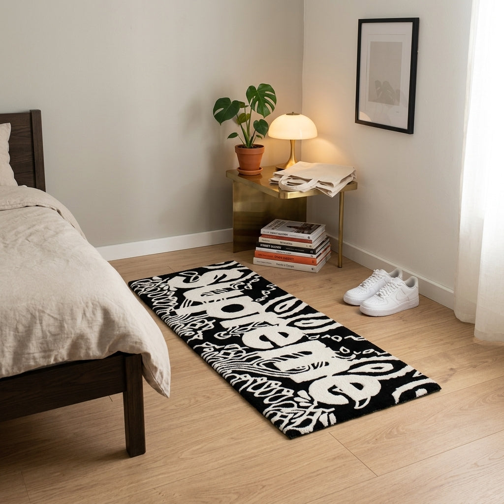 Supreme Logo x Bandana Hand-Tufted Rug