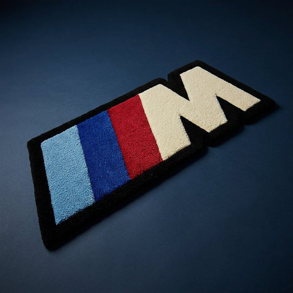 BMW M Logo Hand-Tufted Rug