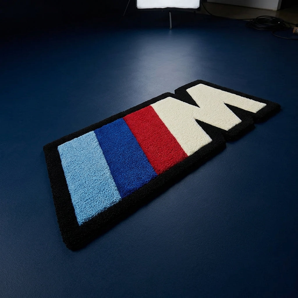 BMW M Logo Hand-Tufted Rug