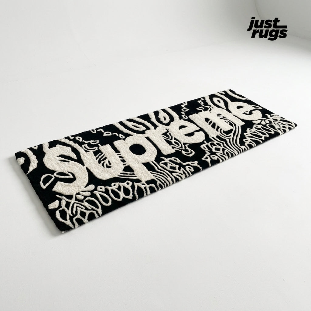 Supreme Logo x Bandana Hand-Tufted Rug