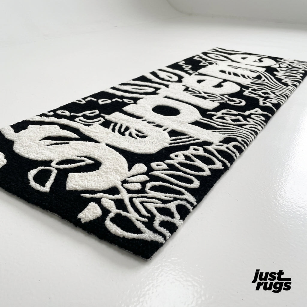 Supreme Logo x Bandana Hand-Tufted Rug