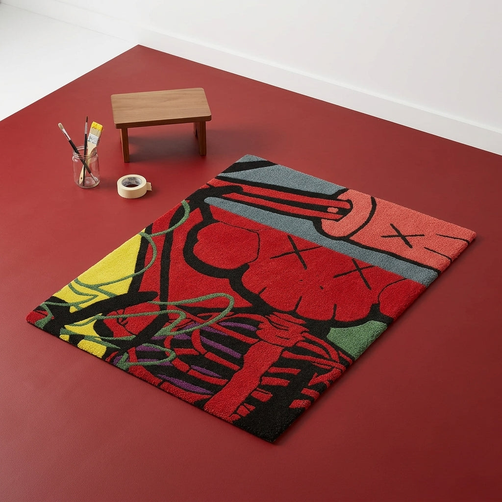KAWS Art Rug by Just Rugs