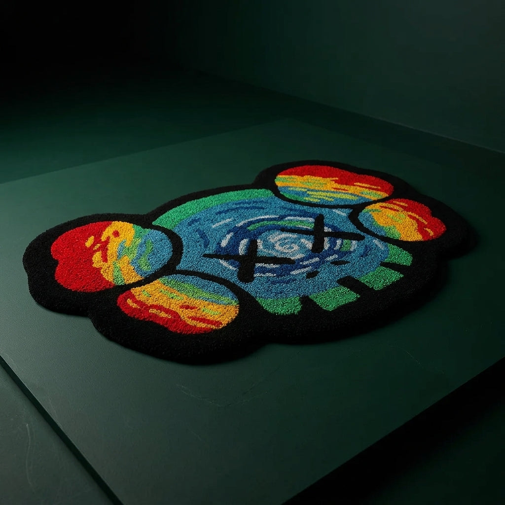 Kaws Trippin Hand-Tufted Rug