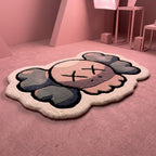 Kaws Face Custom Hand-Tufted Rug