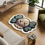 Kaws Face Custom Hand-Tufted Rug