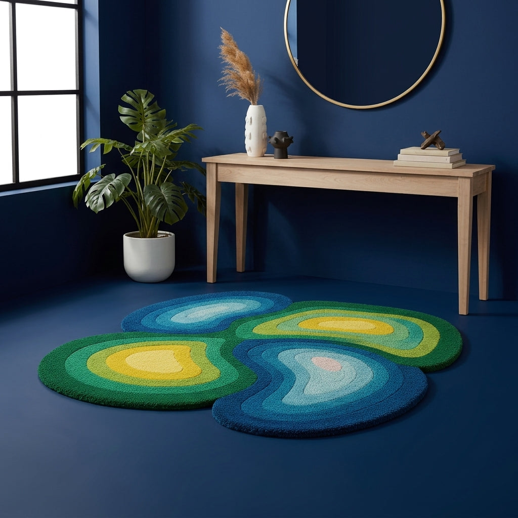 Meadow Bloom Daisy Pattern Rug by Just Rugs