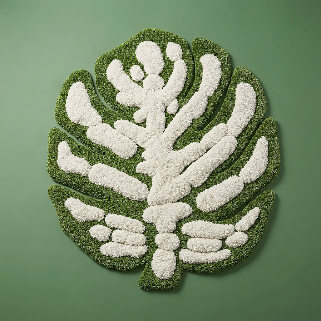Monstera Leaf 3D Tufted Rug