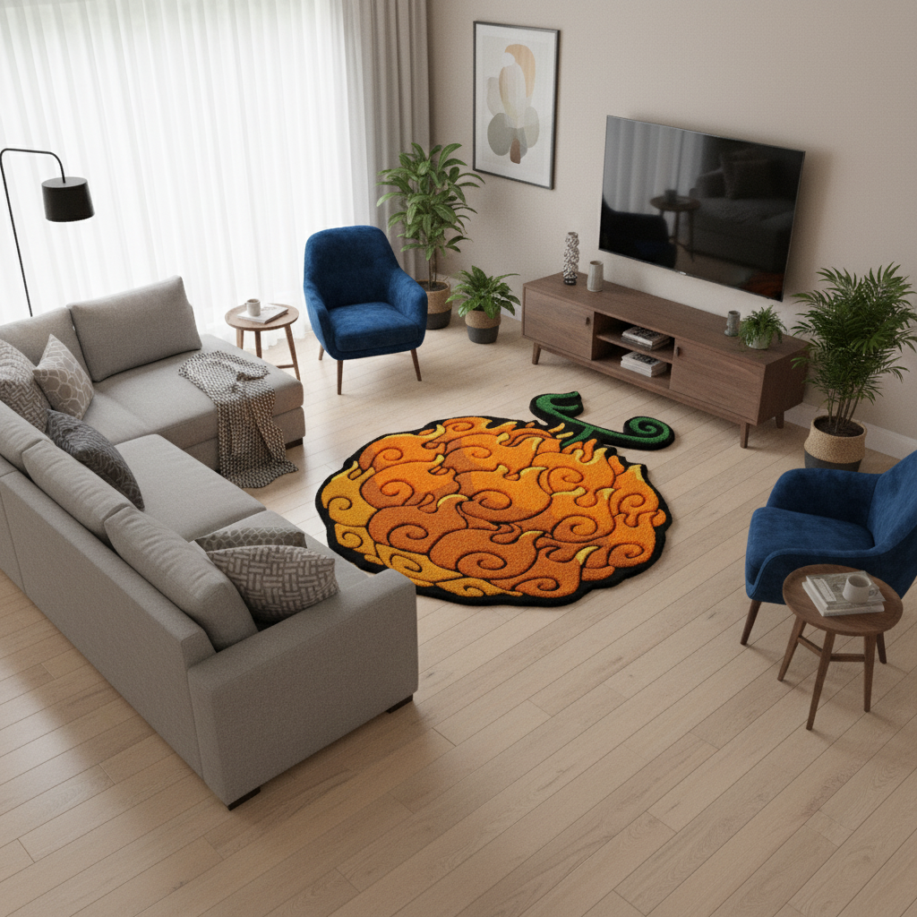 Mera Mera no Mi – Ace Devil Fruit One Piece Rug