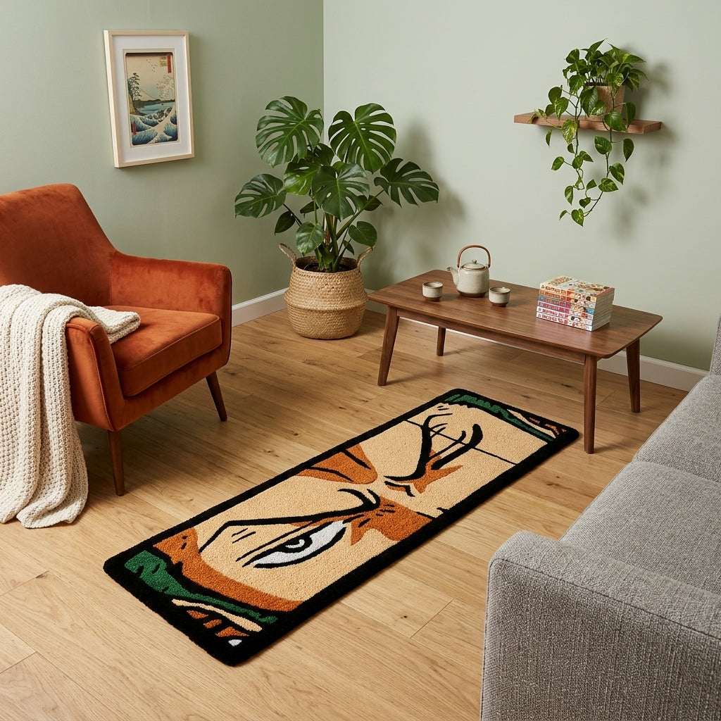 Roronoa Zoro One Piece Hand-Tufted Rug