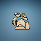 Street Fighter Chun-Li Mai Hand-Tufted Rug