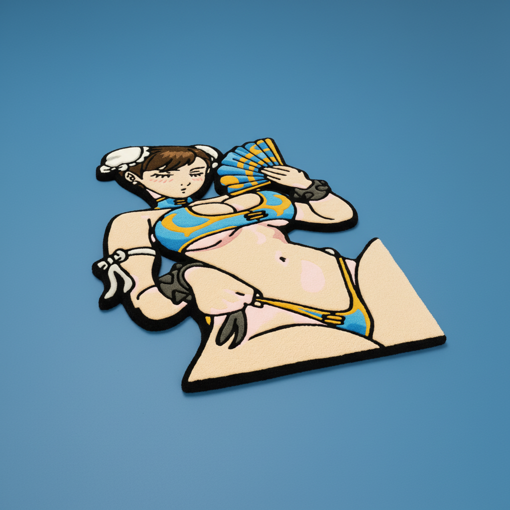 Street Fighter Chun-Li Mai Hand-Tufted Rug