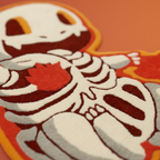 Charmander Skeleton Pokemon Rug